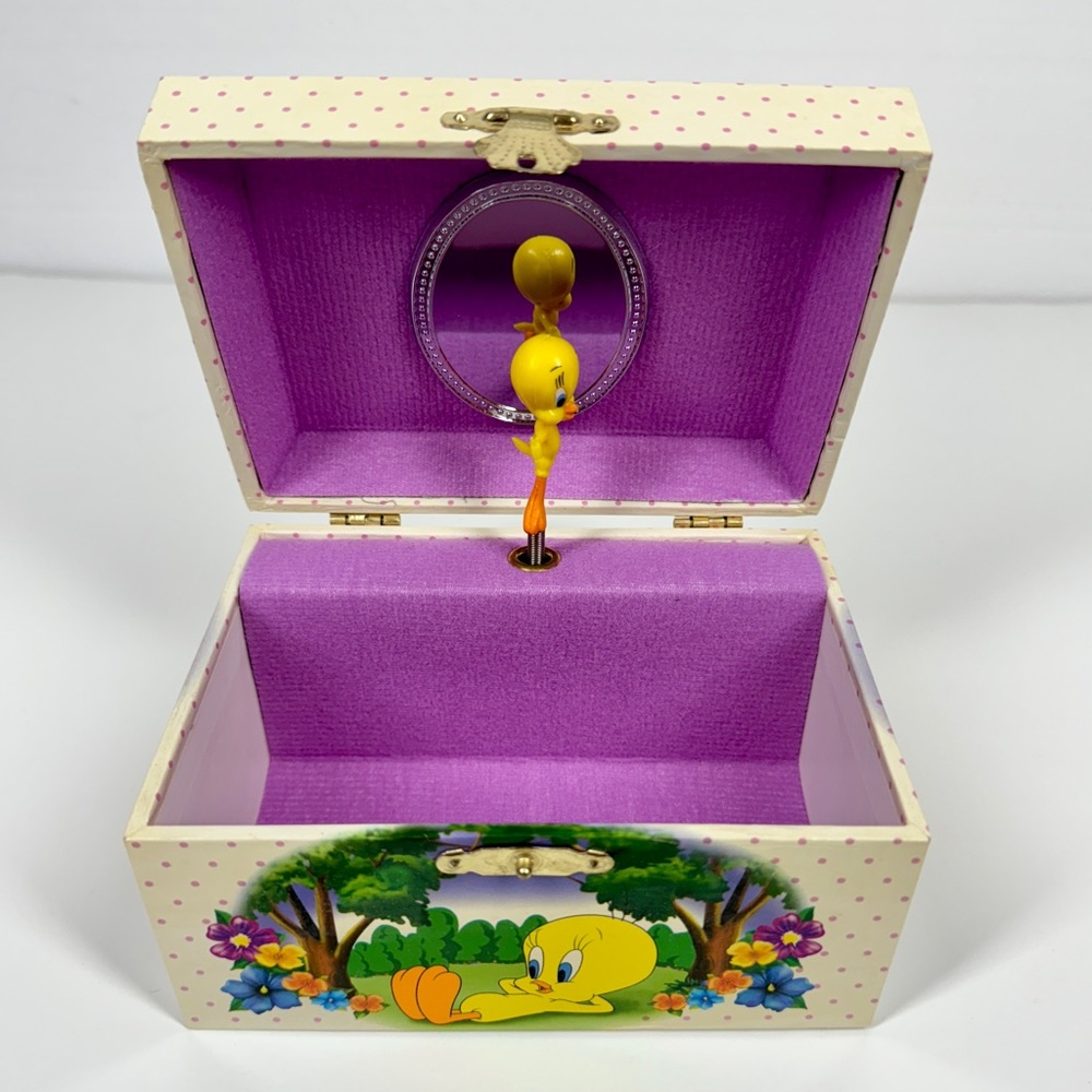 Vintage Tweety Bird Musical Jewelry Box